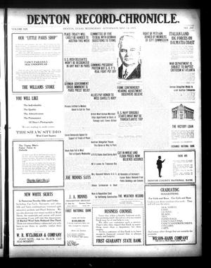 Denton Record-Chronicle. (Denton, Tex.), Vol. 19, No. 235, Ed. 1 Wednesday, May 14, 1919