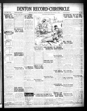 Denton Record-Chronicle (Denton, Tex.), Vol. 22, No. 99, Ed. 1 Thursday, December 7, 1922