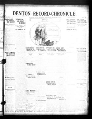Denton Record-Chronicle. (Denton, Tex.), Vol. 21, No. 157, Ed. 1 Saturday, February 12, 1921