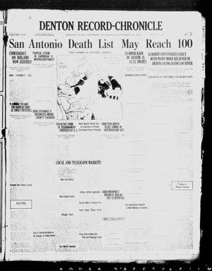 Denton Record-Chronicle (Denton, Tex.), Vol. 22, No. 24, Ed. 1 Saturday, September 10, 1921