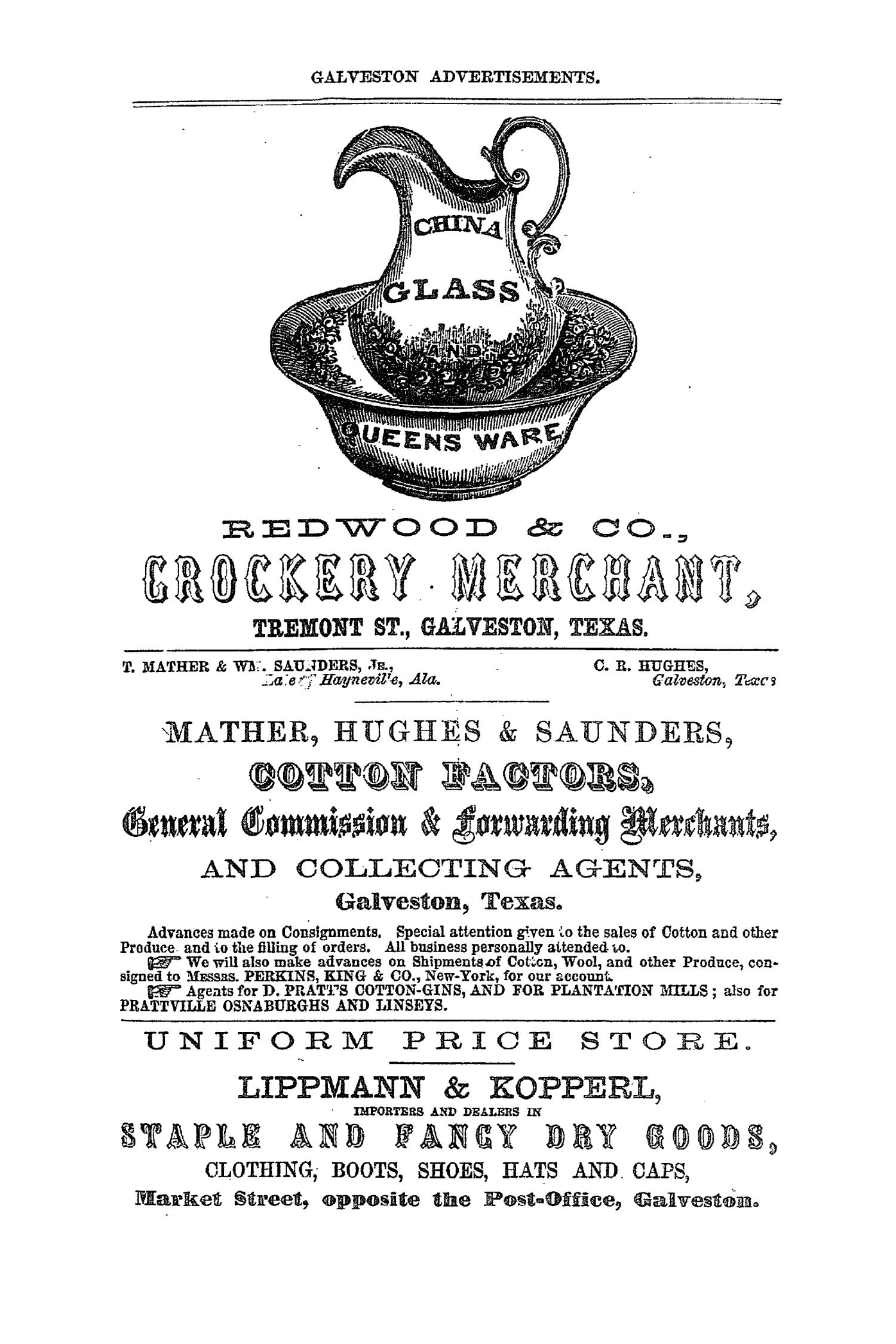 The Texas Almanac, for 1860, with Statistics, Historical and Biographical Sketches, &c., Relating to Texas.
                                                
                                                    None
                                                