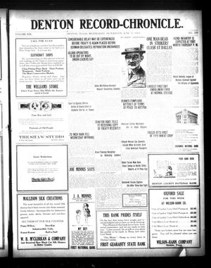 Denton Record-Chronicle. (Denton, Tex.), Vol. 19, No. 259, Ed. 1 Wednesday, June 11, 1919