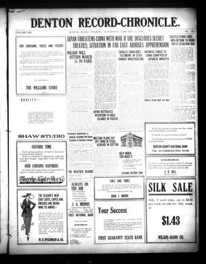 Denton Record-Chronicle. (Denton, Tex.), Vol. 19, No. 156, Ed. 1 Tuesday, February 11, 1919