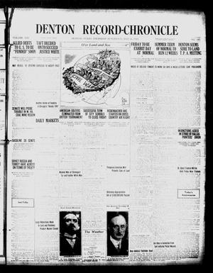 Denton Record-Chronicle (Denton, Tex.), Vol. 21, No. 245, Ed. 1 Thursday, May 26, 1921