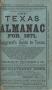 Book: The Texas Almanac for 1871, and Emigrant's Guide to Texas.
