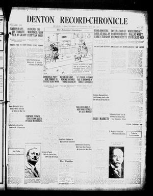 Denton Record-Chronicle (Denton, Tex.), Vol. 21, No. 243, Ed. 1 Tuesday, May 24, 1921