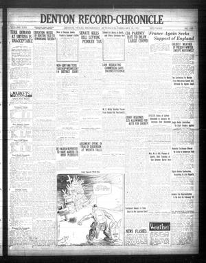 Denton Record-Chronicle (Denton, Tex.), Vol. 22, No. 158, Ed. 1 Wednesday, February 14, 1923