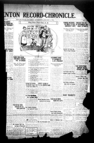Denton Record-Chronicle. (Denton, Tex.), Vol. [21], No. 121, Ed. 1 Saturday, January 1, 1921