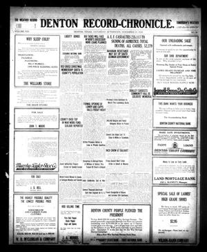 Denton Record-Chronicle. (Denton, Tex.), Vol. 19, No. 88, Ed. 1 Saturday, November 23, 1918