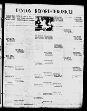 Denton Record-Chronicle (Denton, Tex.), Vol. 21, No. 262, Ed. 1 Wednesday, June 15, 1921