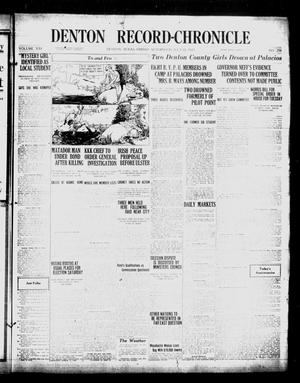 Denton Record-Chronicle (Denton, Tex.), Vol. 21, No. 294, Ed. 1 Friday, July 22, 1921