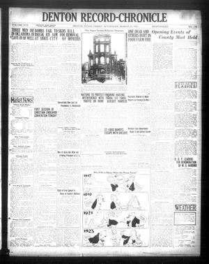 Primary view of object titled 'Denton Record-Chronicle (Denton, Tex.), Vol. 22, No. 190, Ed. 1 Friday, March 23, 1923'.