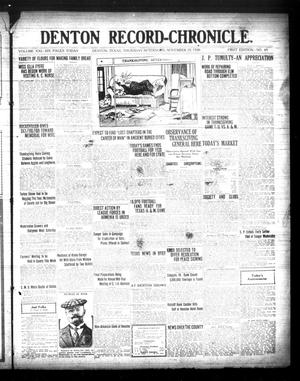 Denton Record-Chronicle. (Denton, Tex.), Vol. 21, No. 89, Ed. 1 Thursday, November 25, 1920