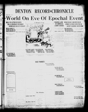 Denton Record-Chronicle (Denton, Tex.), Vol. 21, No. 285, Ed. 1 Tuesday, July 12, 1921