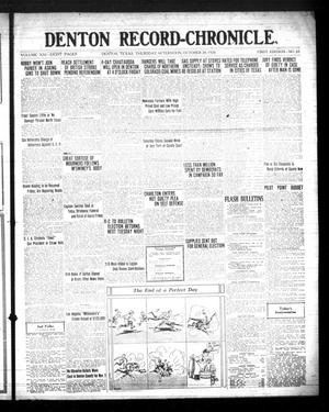 Denton Record-Chronicle. (Denton, Tex.), Vol. 21, No. 65, Ed. 1 Thursday, October 28, 1920