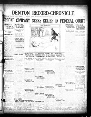 Denton Record-Chronicle. (Denton, Tex.), Vol. 21, No. 148, Ed. 1 Wednesday, February 2, 1921