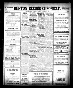 Denton Record-Chronicle. (Denton, Tex.), Vol. 19, No. 90, Ed. 1 Tuesday, November 26, 1918