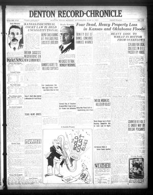 Denton Record-Chronicle (Denton, Tex.), Vol. 22, No. 258, Ed. 1 Monday, June 11, 1923