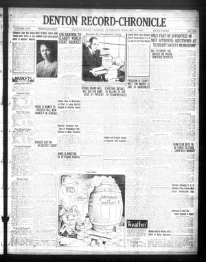 Primary view of Denton Record-Chronicle (Denton, Tex.), Vol. 22, No. 169, Ed. 1 Tuesday, February 27, 1923