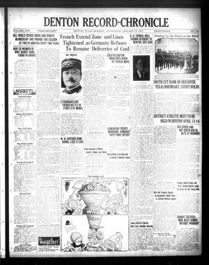 Denton Record-Chronicle (Denton, Tex.), Vol. 22, No. 132, Ed. 1 Monday, January 15, 1923