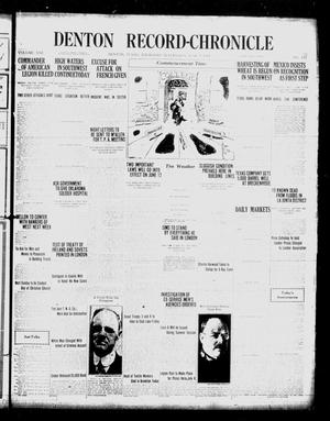 Denton Record-Chronicle (Denton, Tex.), Vol. 21, No. 257, Ed. 1 Thursday, June 9, 1921