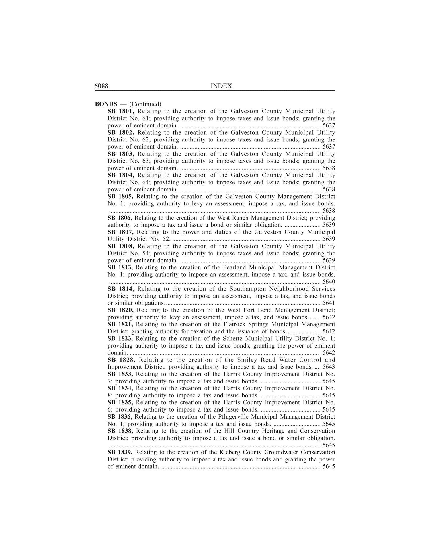 Journal of the Senate, Regular Session of the Seventy-Ninth Legislature of the State of Texas, Volume 6
                                                
                                                    6088
                                                
