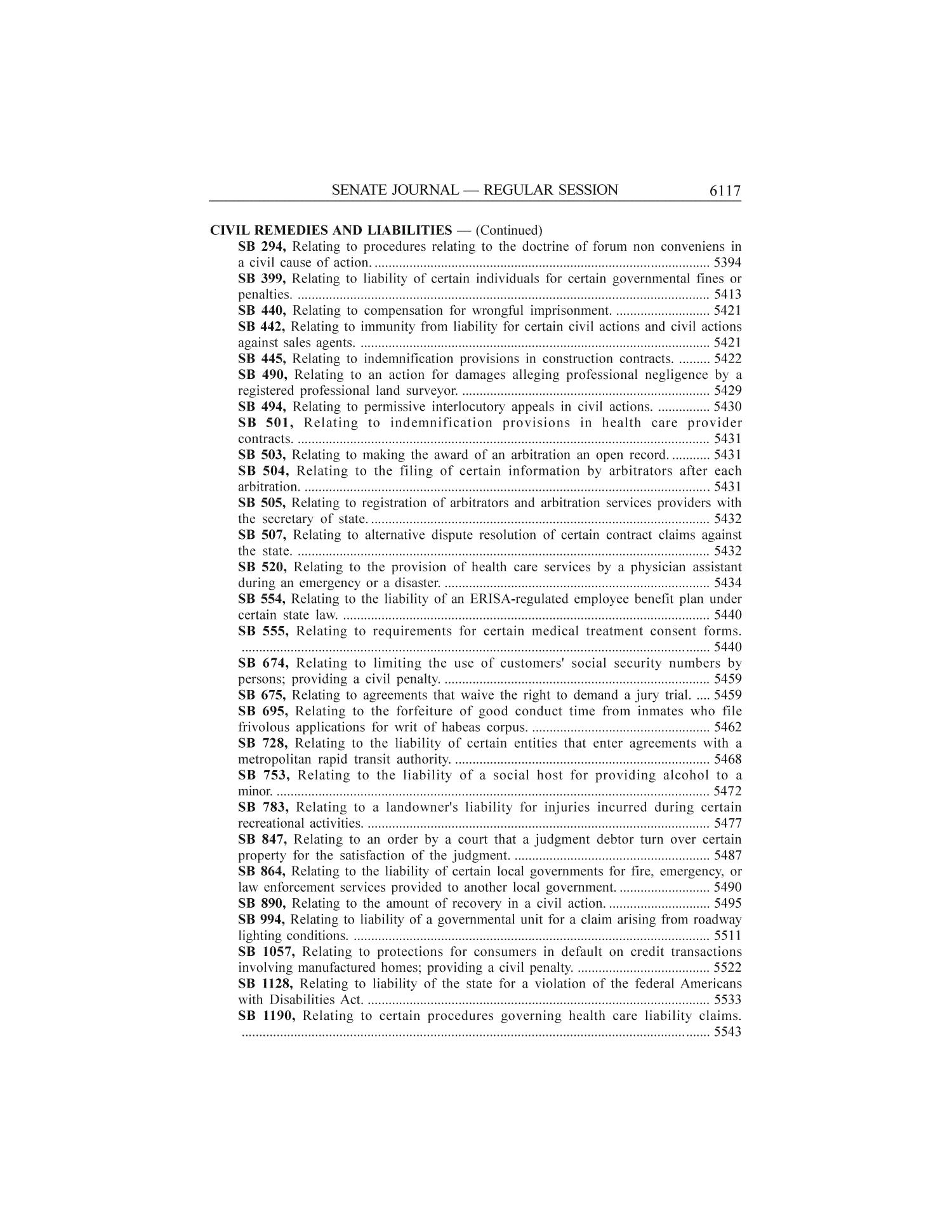 Journal of the Senate, Regular Session of the Seventy-Ninth Legislature of the State of Texas, Volume 6
                                                
                                                    6117
                                                