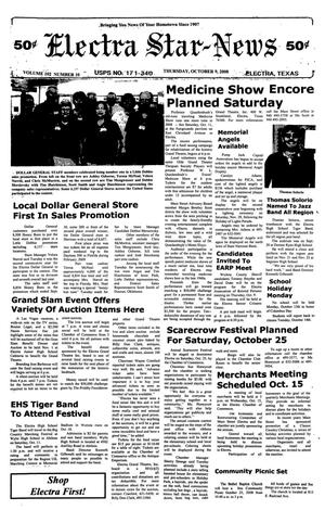 Electra Star-News (Electra, Tex.), Vol. 102, No. 10, Ed. 1 Thursday, October 9, 2008