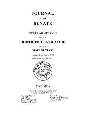 Journal of the Senate, Regular Session of the Eightieth Legislature of the State of Texas, Volume 5