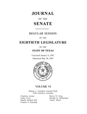 Journal of the Senate, Regular Session of the Eightieth Legislature of the State of Texas, Volume 6