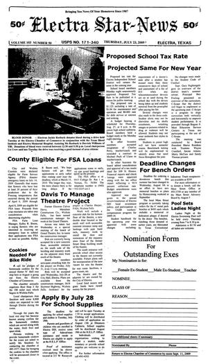 Electra Star-News (Electra, Tex.), Vol. 103, No. 50, Ed. 1 Thursday, July 23, 2009