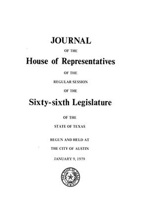 Primary view of object titled 'Journal of the House of Representatives of the Regular Session of the Sixty-Sixth Legislature of the State of Texas, Volume 2'.