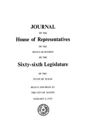 Primary view of object titled 'Journal of the House of Representatives of the Regular Session of the Sixty-Sixth Legislature of the State of Texas, Volume 3'.