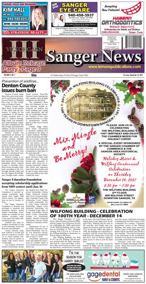 Sanger News (Sanger, Tex.), Vol. 6, No. 7, Ed. 1 Thursday, December 14, 2017
