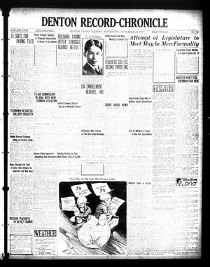 Denton Record-Chronicle (Denton, Tex.), Vol. 23, No. 36, Ed. 1 Tuesday, September 25, 1923