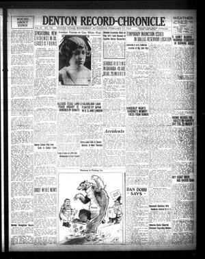 Denton Record-Chronicle (Denton, Tex.), Vol. 23, No. 156, Ed. 1 Wednesday, February 13, 1924