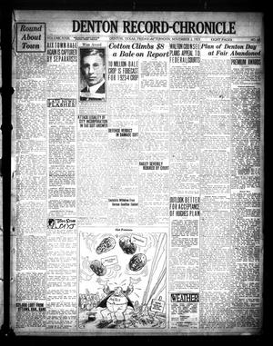 Denton Record-Chronicle (Denton, Tex.), Vol. 23, No. 69, Ed. 1 Friday, November 2, 1923