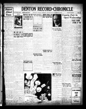Denton Record-Chronicle (Denton, Tex.), Vol. 23, No. 66, Ed. 1 Tuesday, October 30, 1923