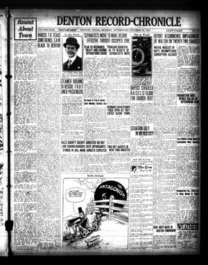 Denton Record-Chronicle (Denton, Tex.), Vol. 23, No. 59, Ed. 1 Monday, October 22, 1923