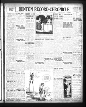 Denton Record-Chronicle (Denton, Tex.), Vol. 23, No. 251, Ed. 1 Tuesday, June 3, 1924