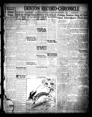 Denton Record-Chronicle (Denton, Tex.), Vol. 23, No. 68, Ed. 1 Thursday, November 1, 1923