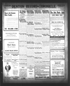Denton Record-Chronicle. (Denton, Tex.), Vol. 16, No. 162, Ed. 1 Saturday, February 19, 1916