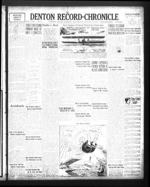 Primary view of object titled 'Denton Record-Chronicle (Denton, Tex.), Vol. 24, No. 4, Ed. 1 Tuesday, August 19, 1924'.