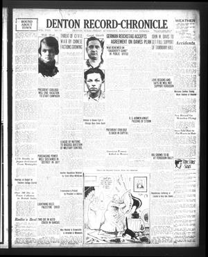 Denton Record-Chronicle (Denton, Tex.), Vol. 24, No. 13, Ed. 1 Friday, August 29, 1924