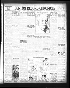 Denton Record-Chronicle (Denton, Tex.), Vol. 23, No. 305, Ed. 1 Tuesday, August 5, 1924