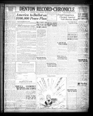 Denton Record-Chronicle (Denton, Tex.), Vol. 23, No. 124, Ed. 1 Monday, January 7, 1924