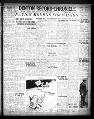 Denton Record-Chronicle (Denton, Tex.), Vol. 23, No. 148, Ed. 1 Monday, February 4, 1924