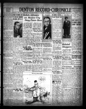 Denton Record-Chronicle (Denton, Tex.), Vol. 23, No. 112, Ed. 1 Saturday, December 22, 1923