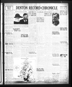 Denton Record-Chronicle (Denton, Tex.), Vol. 23, No. 294, Ed. 1 Wednesday, July 23, 1924