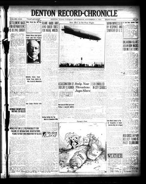Primary view of object titled 'Denton Record-Chronicle (Denton, Tex.), Vol. 23, No. 24, Ed. 1 Tuesday, September 11, 1923'.